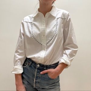 BLDWN Josephine Piped Yoke Blouse.